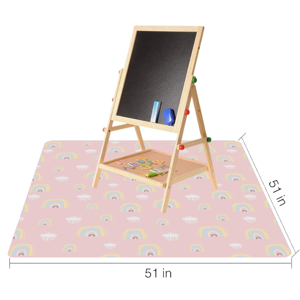 Waterproof Splat Mat for Kids – Reusable Floor Protector for Sensory Play, Crafts & Mealtime