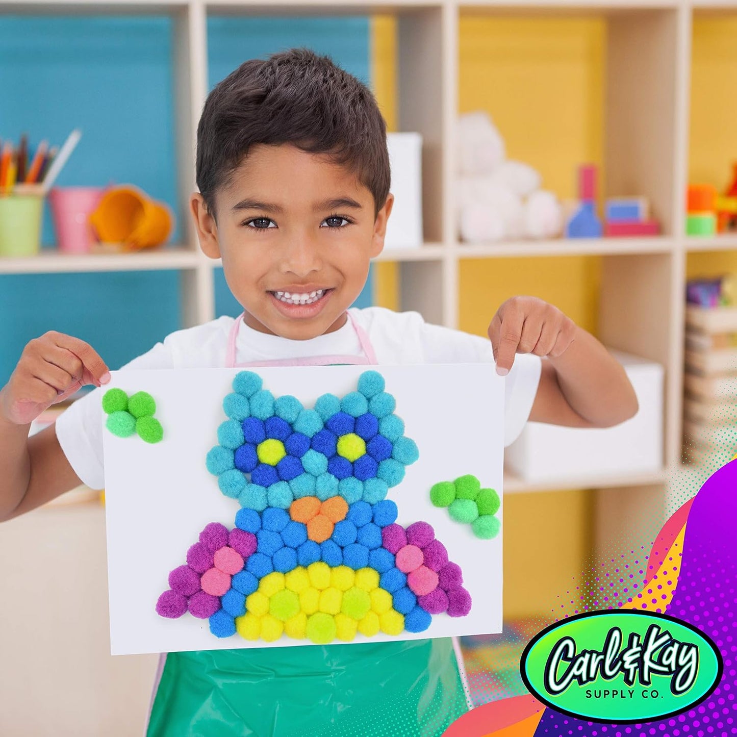 Colorful Craft Pom Poms for Kids – Sensory Play & Fine Motor Activities