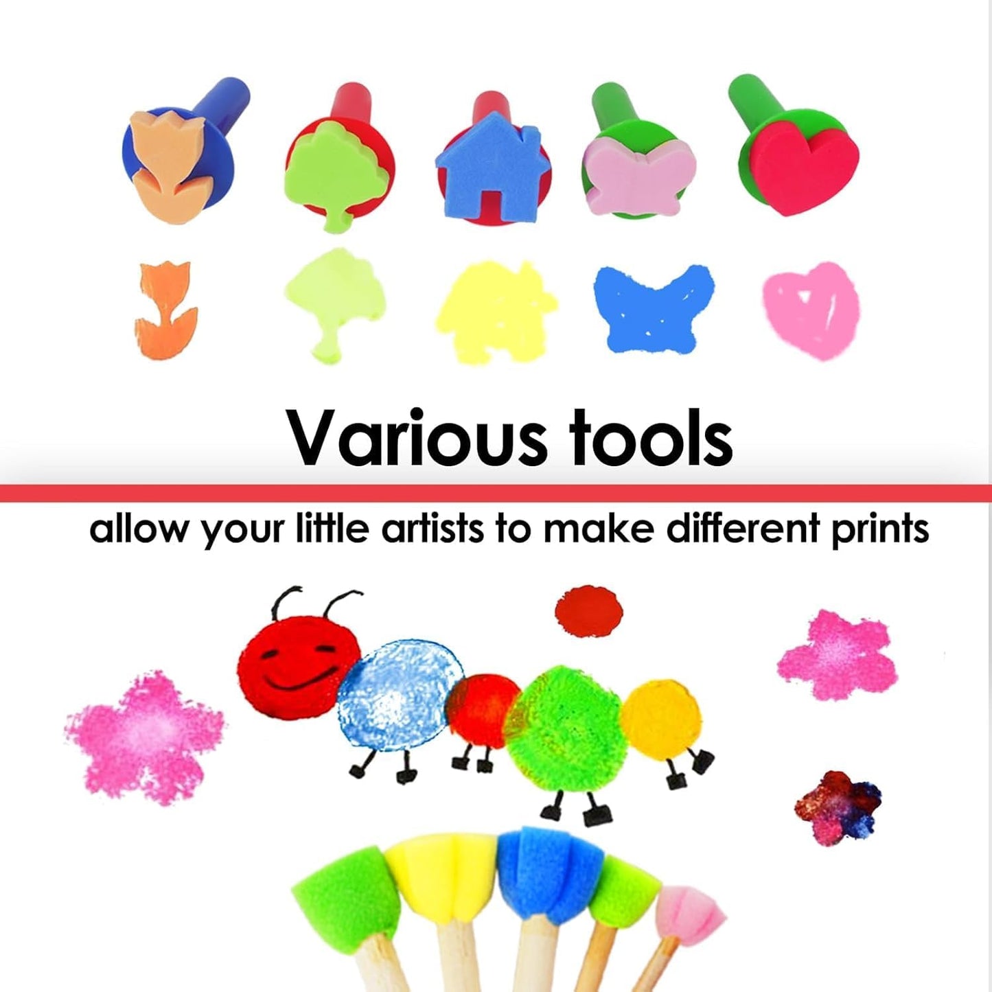 Washable Finger Paint Art Set for Toddlers – 25 Pieces