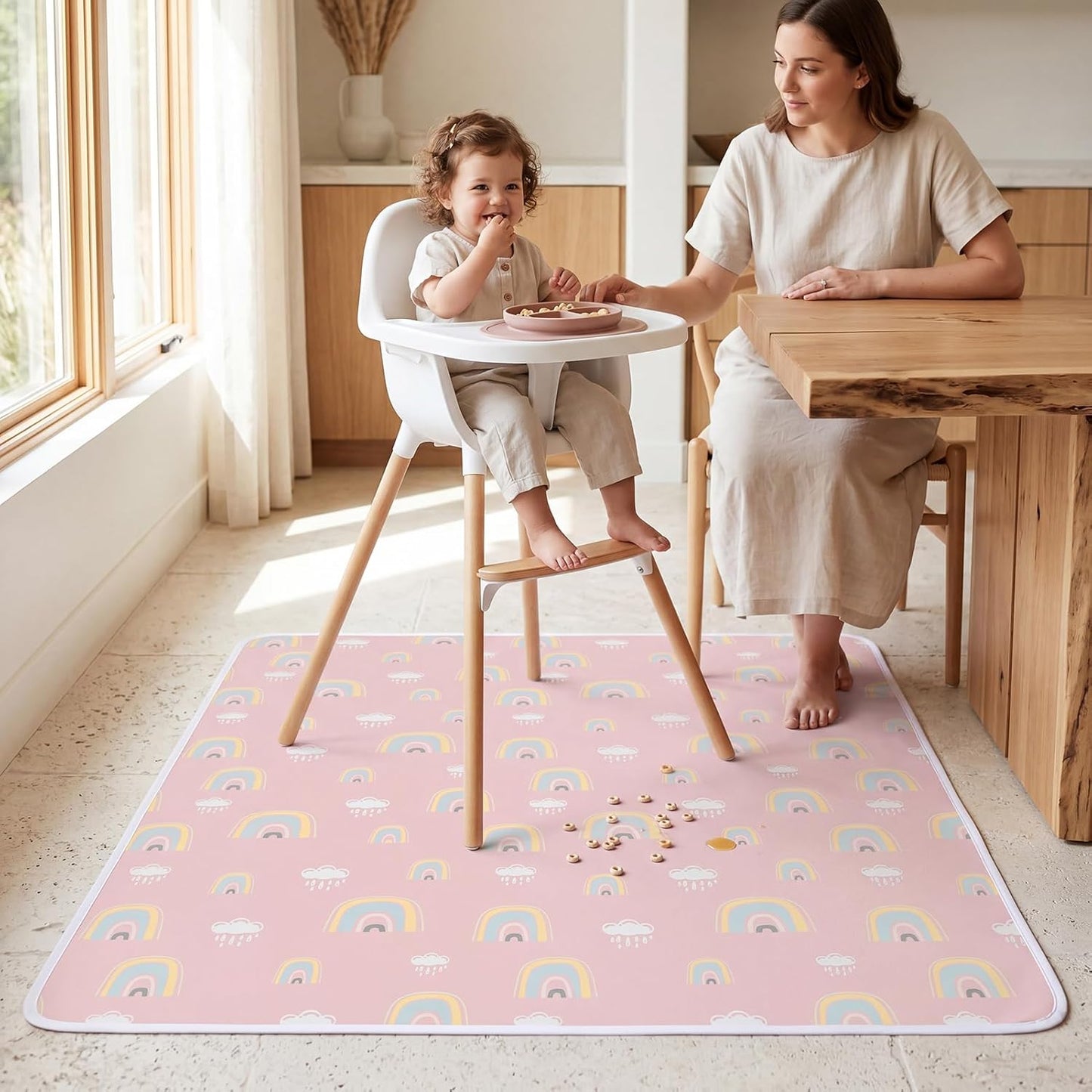 Waterproof Splat Mat for Kids – Reusable Floor Protector for Sensory Play, Crafts & Mealtime