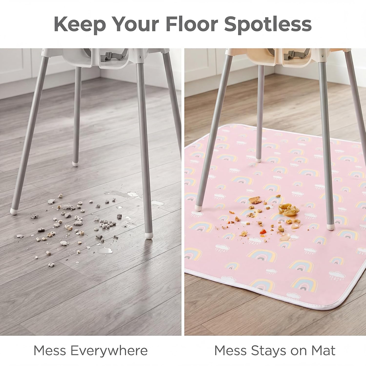 Waterproof Splat Mat for Kids – Reusable Floor Protector for Sensory Play, Crafts & Mealtime