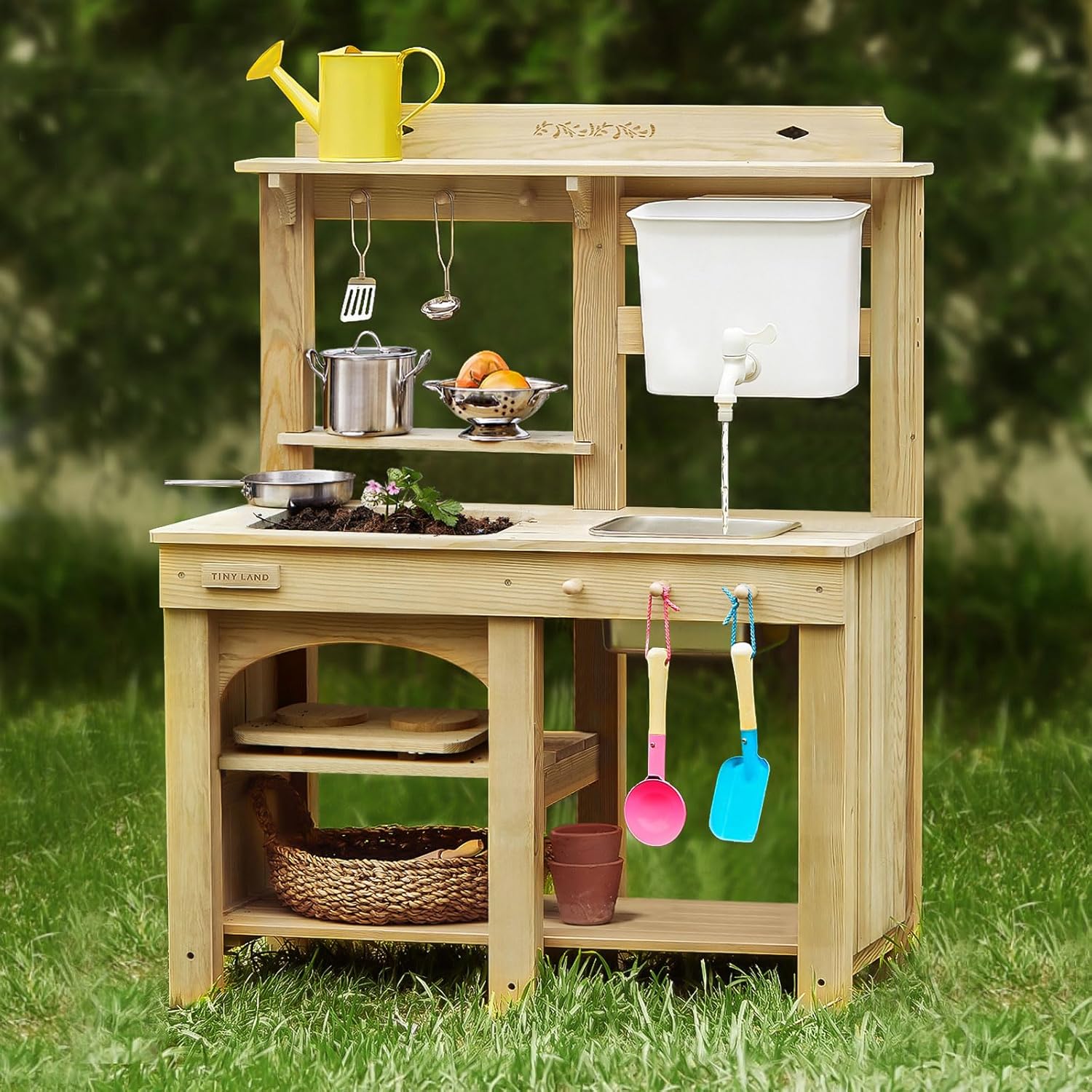 Kids Outdoor Mud Kitchen with Water Tank