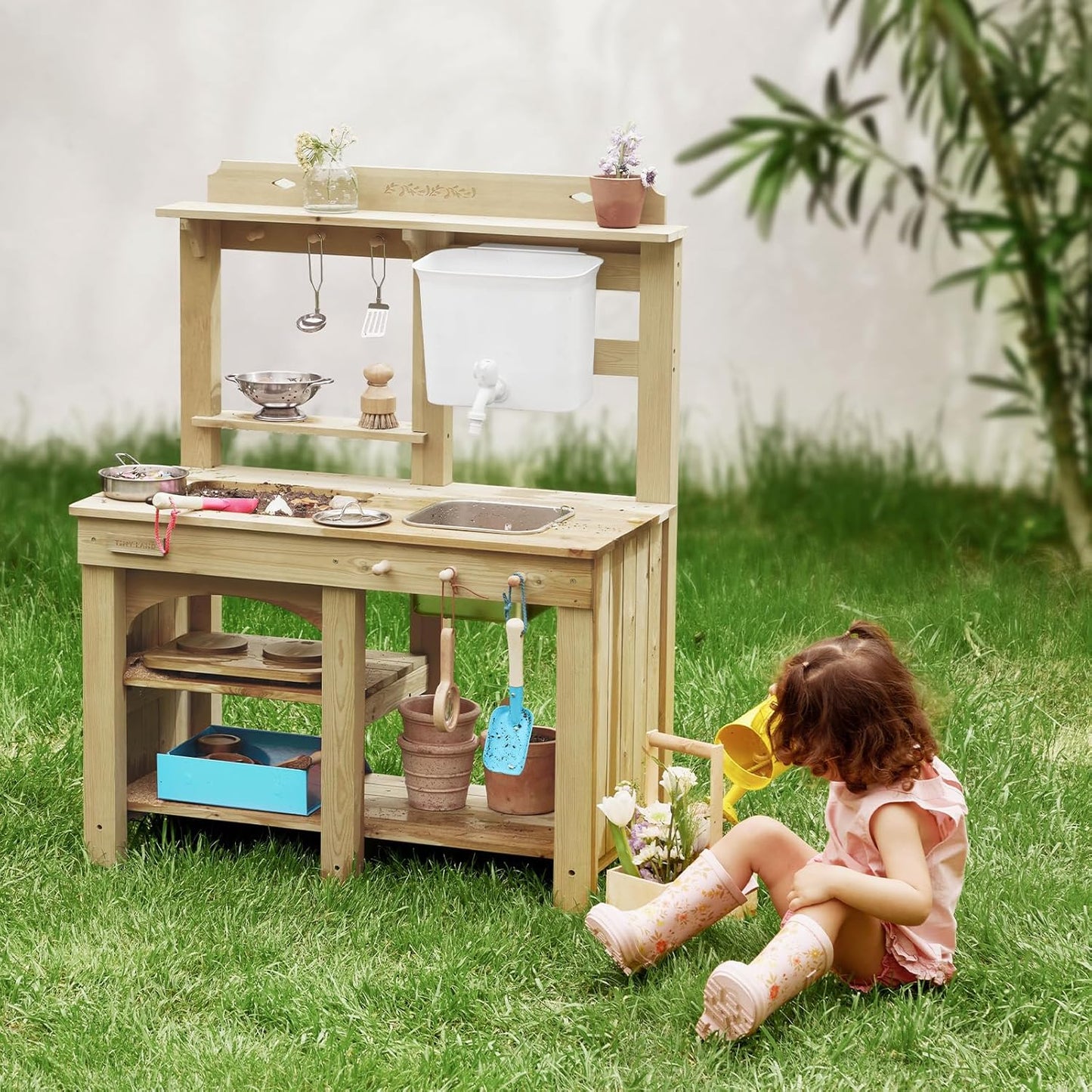 Kids Outdoor Mud Kitchen with Water Tank