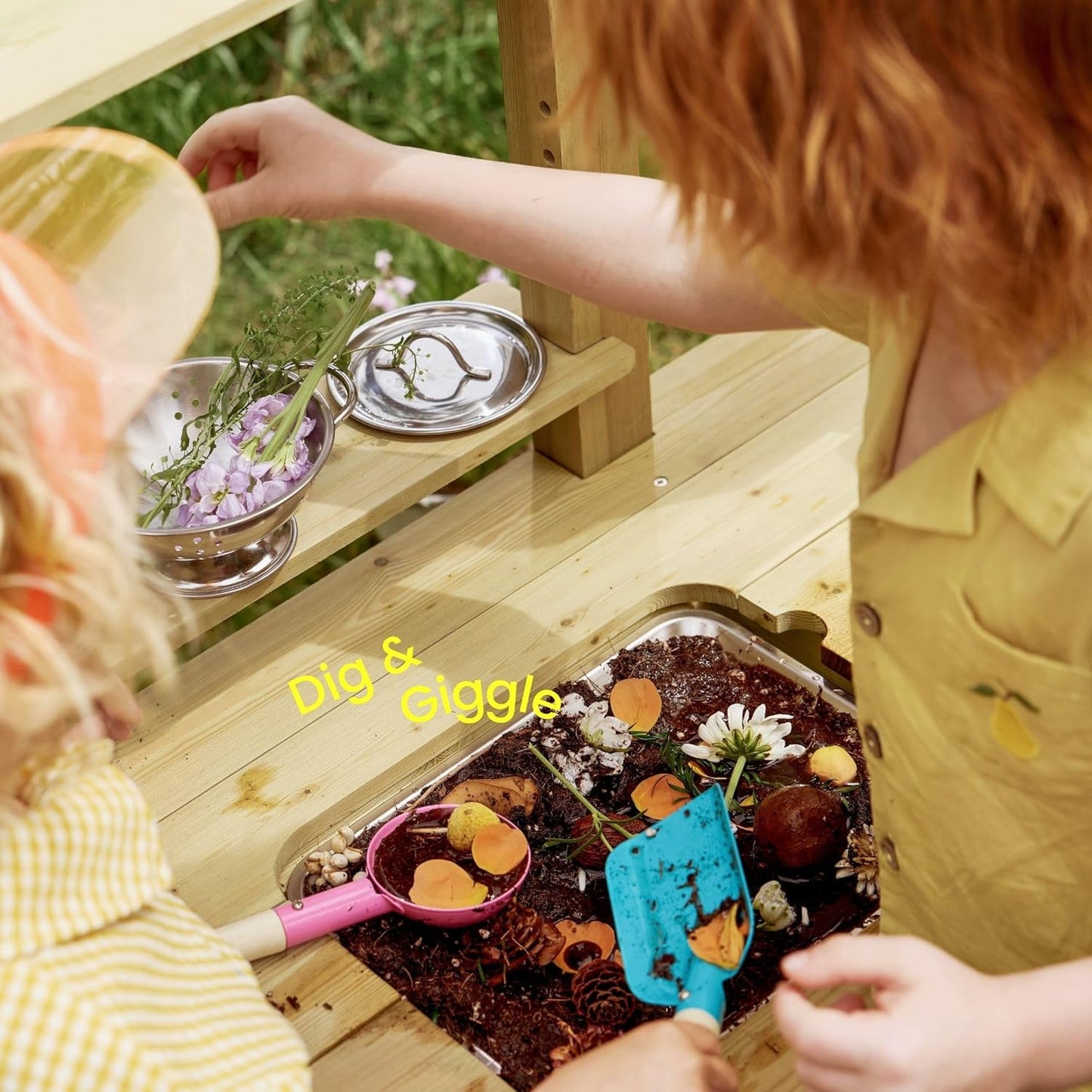 Kids Outdoor Mud Kitchen with Water Tank